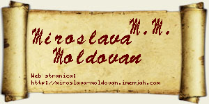 Miroslava Moldovan vizit kartica